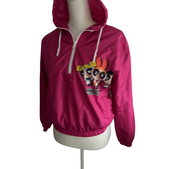 MEMBERS ONLY x Powerpuff  Girls Hoodie Windbreaker Jacket Size Small - Picture 3 of 7